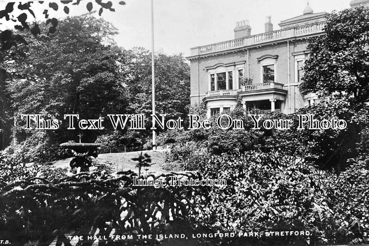 LA 893 - The Hall From The Island, Longford Park, Stretford, Manchester, Lancashire