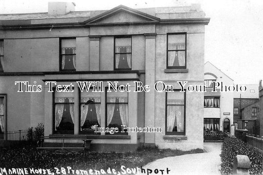 LA 914 - Marine House, 28 Promenade & 27 (Avon), Southport, Lancashire c1915