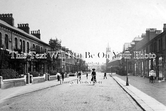 LA 919 - Shrewsbury Street, Old Trafford, Manchester, Lancashire c1905
