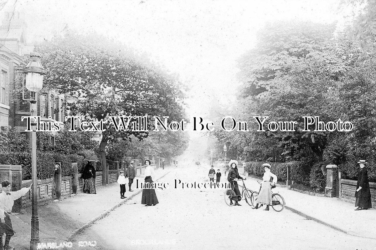 LA 925 - Marsland Road, Brooklands, Sale, Manchester, Lancashire c1905