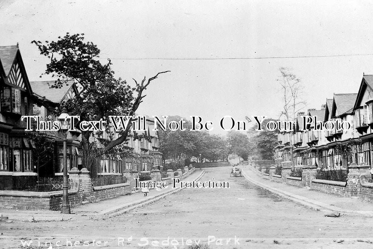 LA 961 - Winchester Road, Sedgley Park, Prestwich, Lancashire c1908