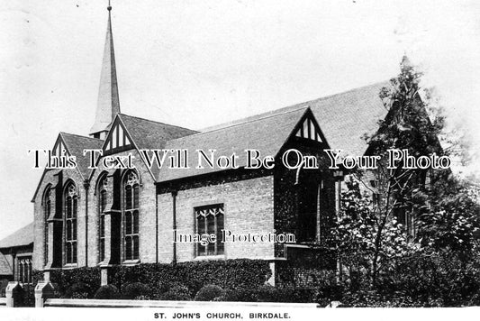 LA 968 - St Johns Church, Birkdale, Lancashire c1910