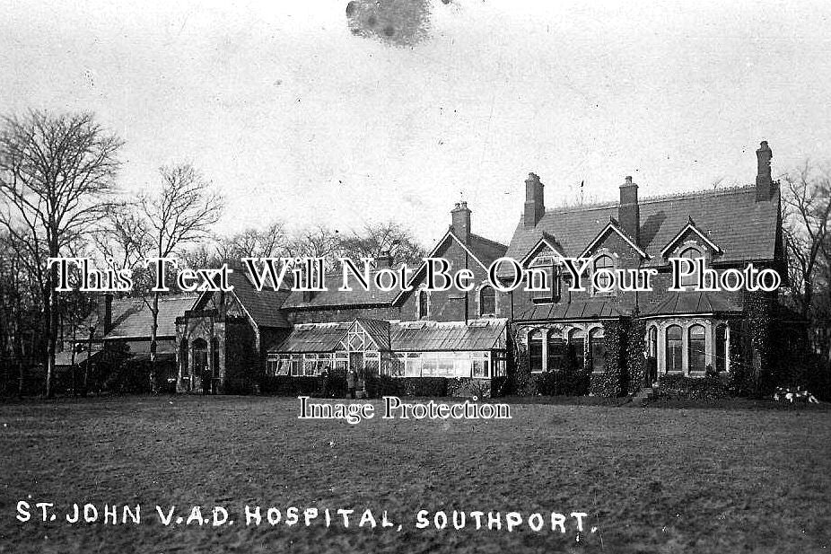 LA 979 - St John VAD Hospital, Roe Lane, Southport, Lancashire c1915 ...