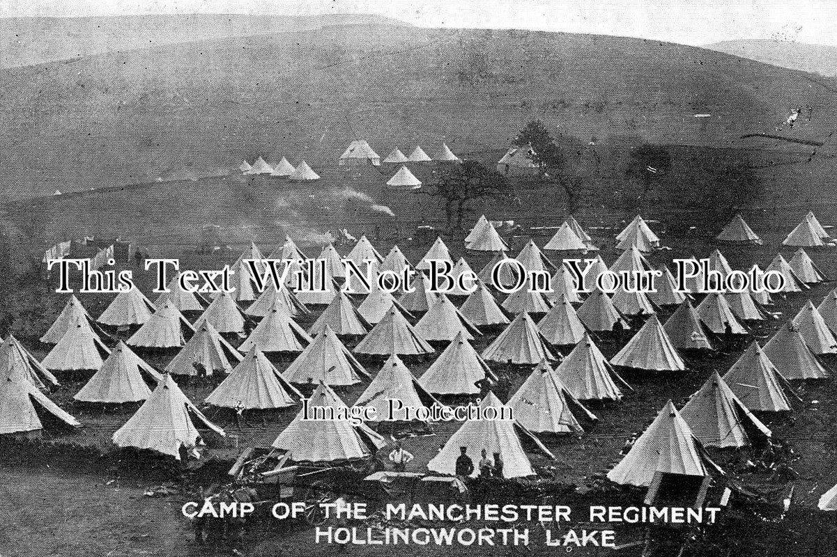 LA 99 - Hollingworth Lake, Camp of the Manchester Regiment, Lancashire