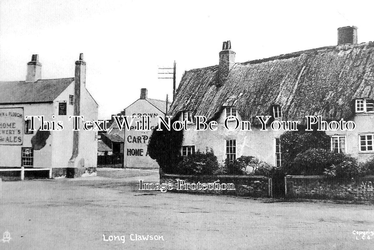 LC 1005 - Crown & Plough Pub, Long Clawson, Leicestershire c1925