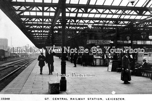 LC 1254 - Leicester Railway Station, Leicestershire c1914