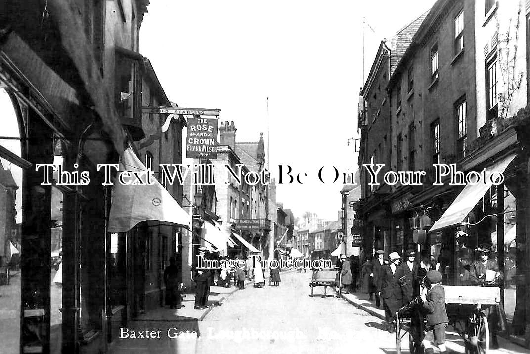 LC 1270 - The Rose & Crown Pub, Baxter Gate, Loughborough c1921