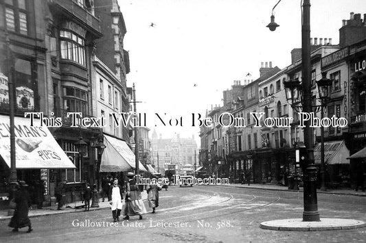 LC 1299 - Gallowtree Gate, Leicester, Leicestershire c1925