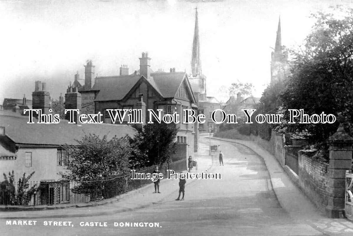 LC 1305 - Market Street, Castle Donington, Leicestershire c1924