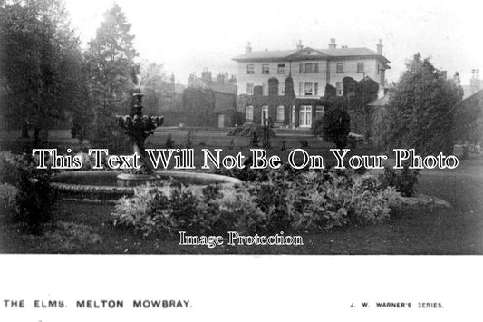 LC 1339 - The Elms, Melton Mowbray, Leicestershire c1917