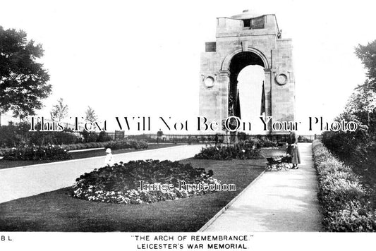 LC 1347 - The Arch Of Remembrance, Leicester, Leicestershire c1927