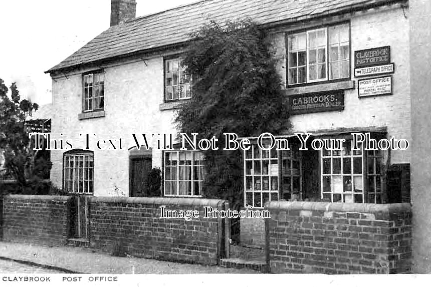 LC 1361 - Claybrooke Post Office, Leicestershire c1930