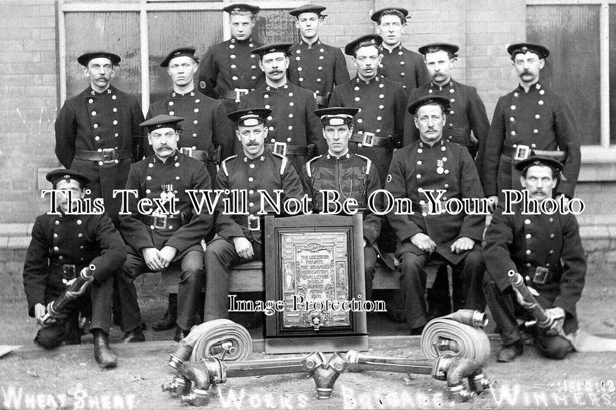 LC 1403 - Wheatsheaf Works Fire Briagde Winners, Leicester 1912-13