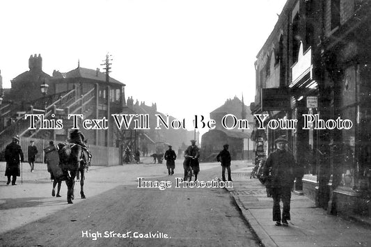 LC 1416 - High Street, Coalville, Leicestershire c1913