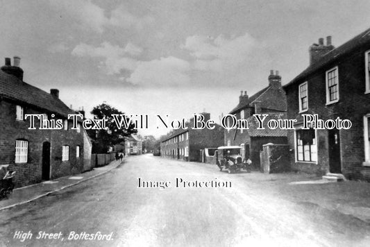LC 142 - High Street, Bottesford, Leicestershire c1938