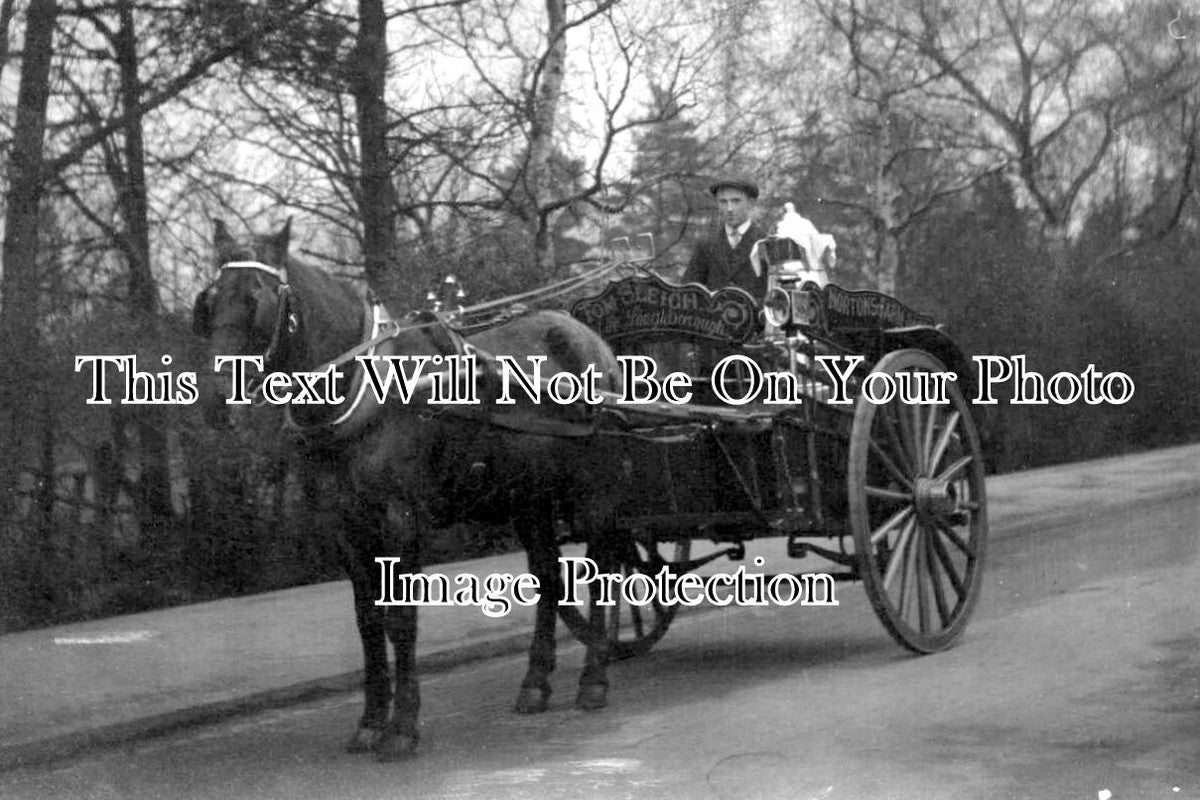 LC 1492 - Tom Sleigh Horse & Cart, Loughborough, Leicestershire