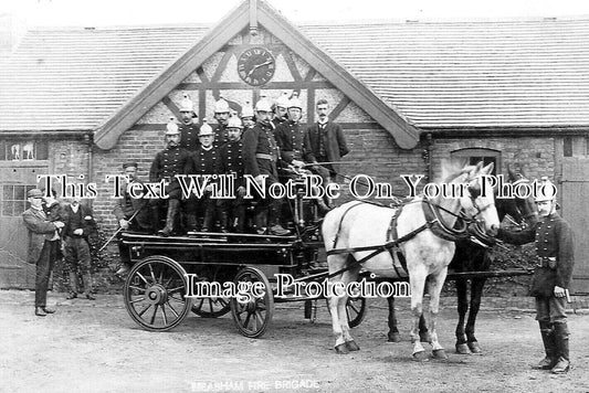 LC 1529 - Measham Horse Drawn Fire Brigade Engine, Leicestershire 1905