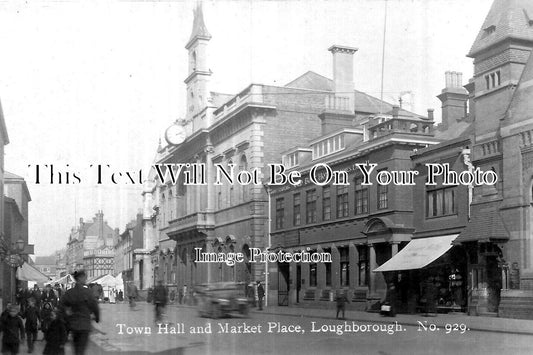 LC 1580 - Town Hall & Market Place, Loughborough, Leicestershire