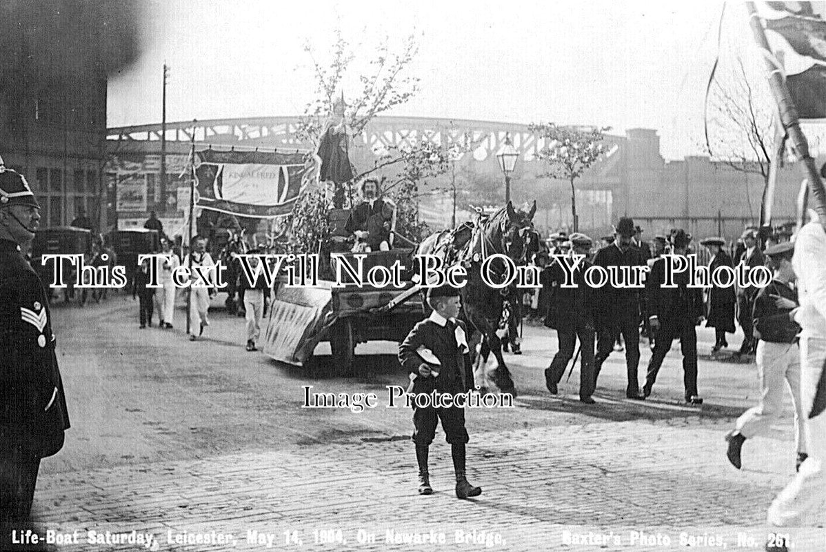 LC 1594 - Life Boat Saturday, Newark Bridge, Leicester 1904