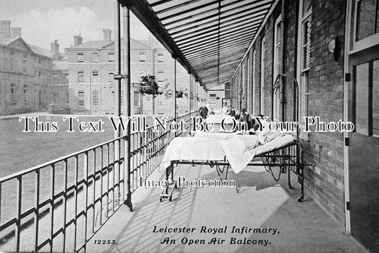 LC 1596 - Open Air Balcony, Leicester Royal Infirmary, Leicestershire