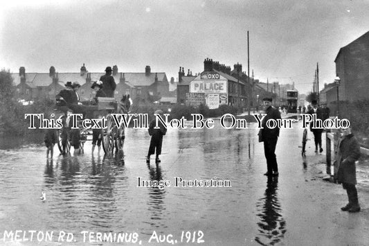 LC 171 - Floods, Melton Road Terminus, Leicester, Leicestershire 1912