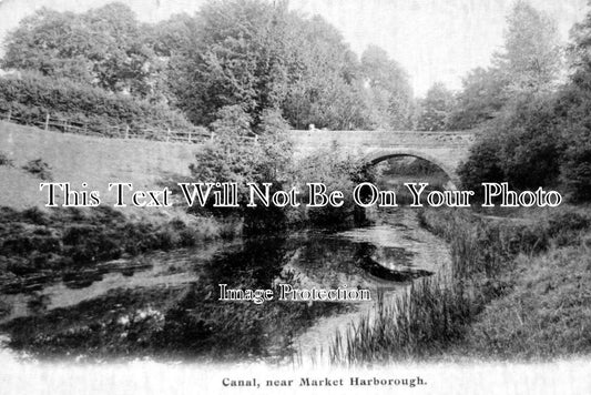 LC 452 - Canal At Market Harborough, Leicestershire c1904