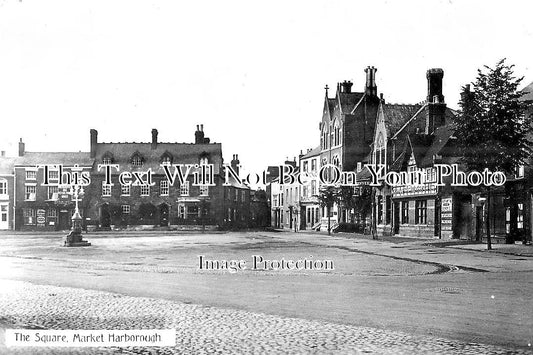 LC 494 - The Square, Market Harborough, Leicestershire c1910