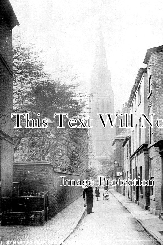LC 533 - St Martins Church From New Street, Leicester, Leicestershire