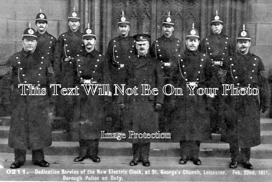 LC 568 - Dedication Service Of New Electric Clock, Borough Police, Leicester, Leicestershire