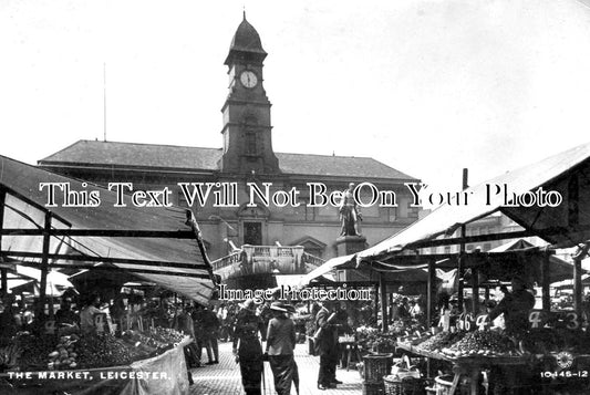 LC 569 - The Market, Leicester, Leicestershire c1916
