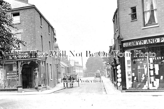 LC 588 - Mill Street Shop Fronts, Oakham, Leicestershire c1907