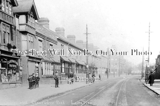 LC 683 - Clarendon Park Post Office, Queens Road, Leicester, Leicestershire c1913