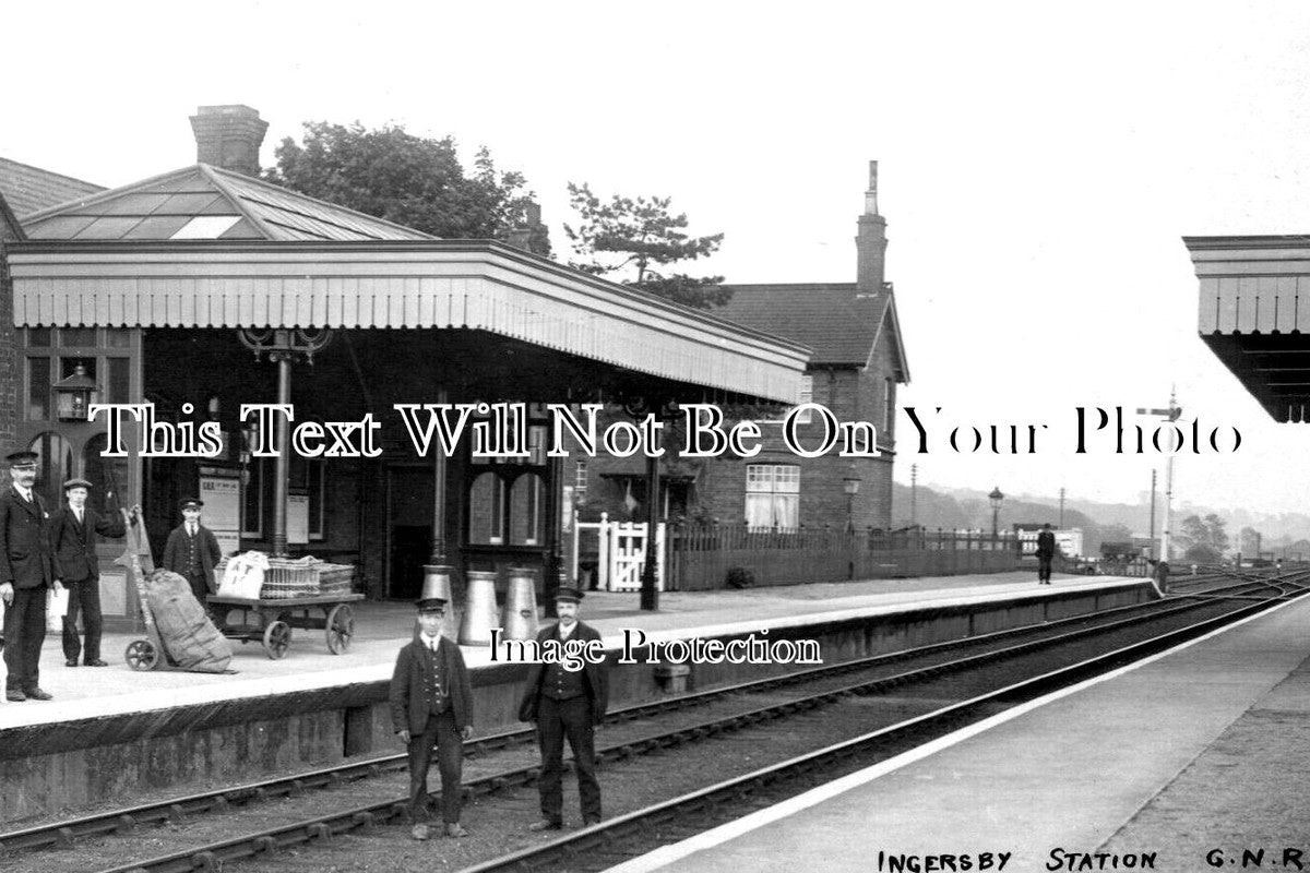 LC 975 - Ingersby Railway Station, Leicestershire c1920