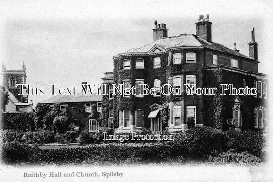 LI 1004 - Raithby Hall & Church, Spilsby, Lincolnshire c1918