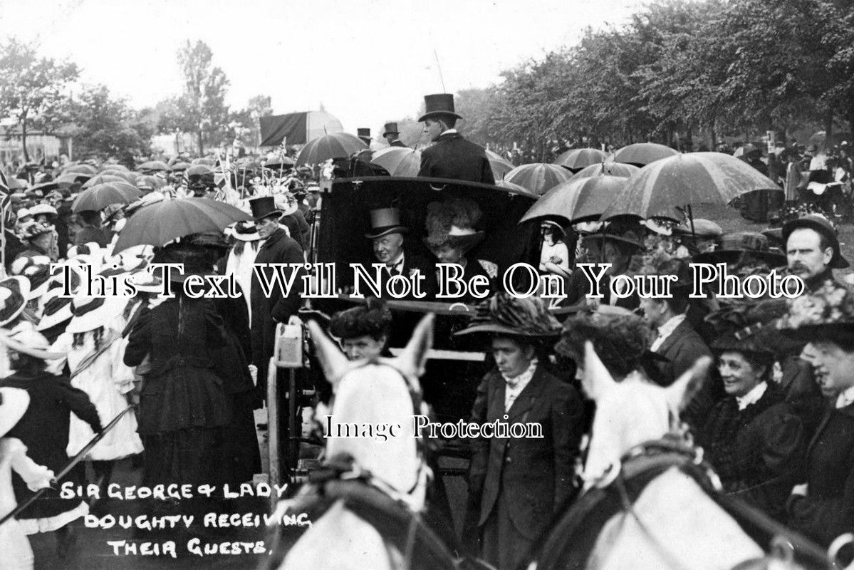 LI 1012 - Sir George & Lady Doughty With Guests, Grimsby, Lincolnshire