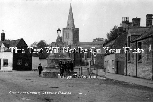 LI 1020 - Cross & Church, Deeping St James, Lincolnshire c1925