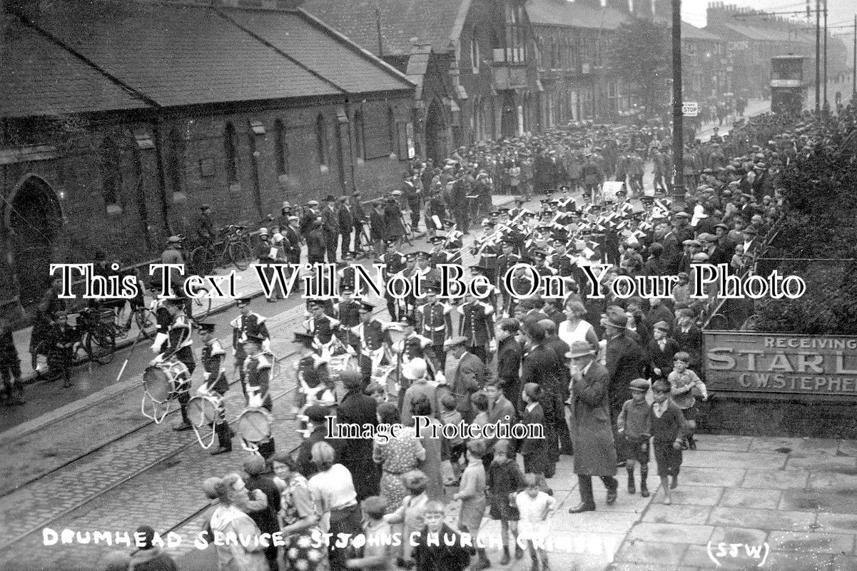 LI 1043 - Drumhead Service, St Johns Church, Grimsby, Lincolnshire