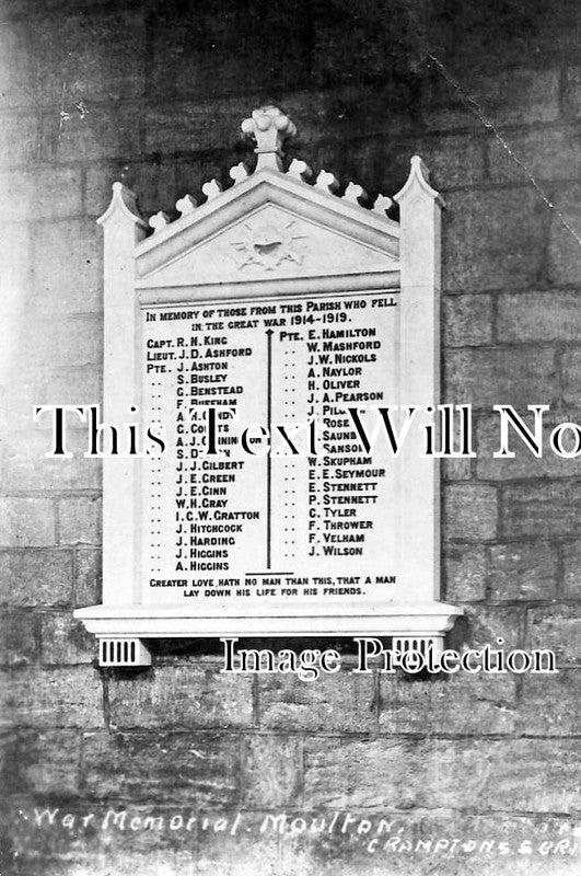 LI 1047 - Moulton War Memorial, Lincolnshire