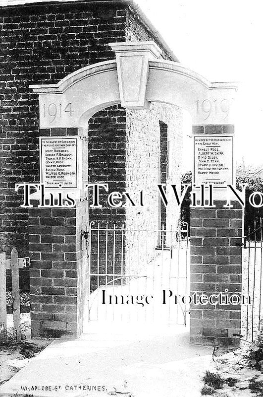 LI 1082 - WW1 Memorial, Whaplode St Catherines, Spalding, Lincolnshire