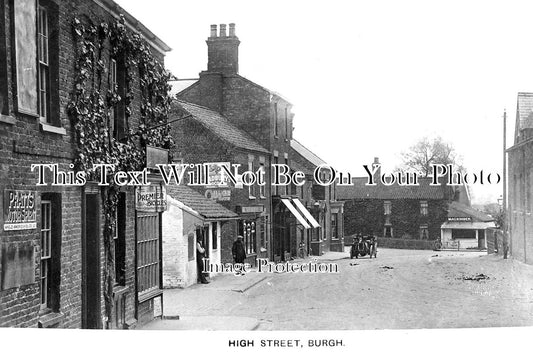 LI 1121 - High Street, Burgh Le Marsh, Lincolnshire c1918