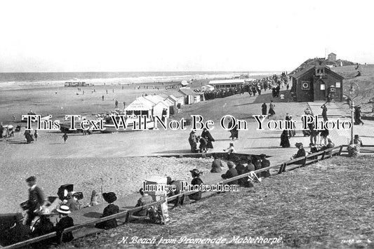 LI 1153 - Beach From Promenade, Mablethorpe, Lincolnshire c1921