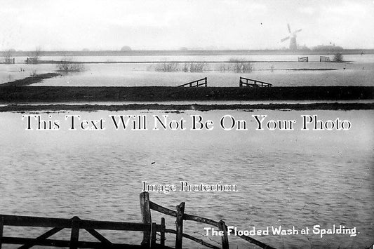 LI 117 - The Flooded Wash At Spalding, Lincolnshire c1911