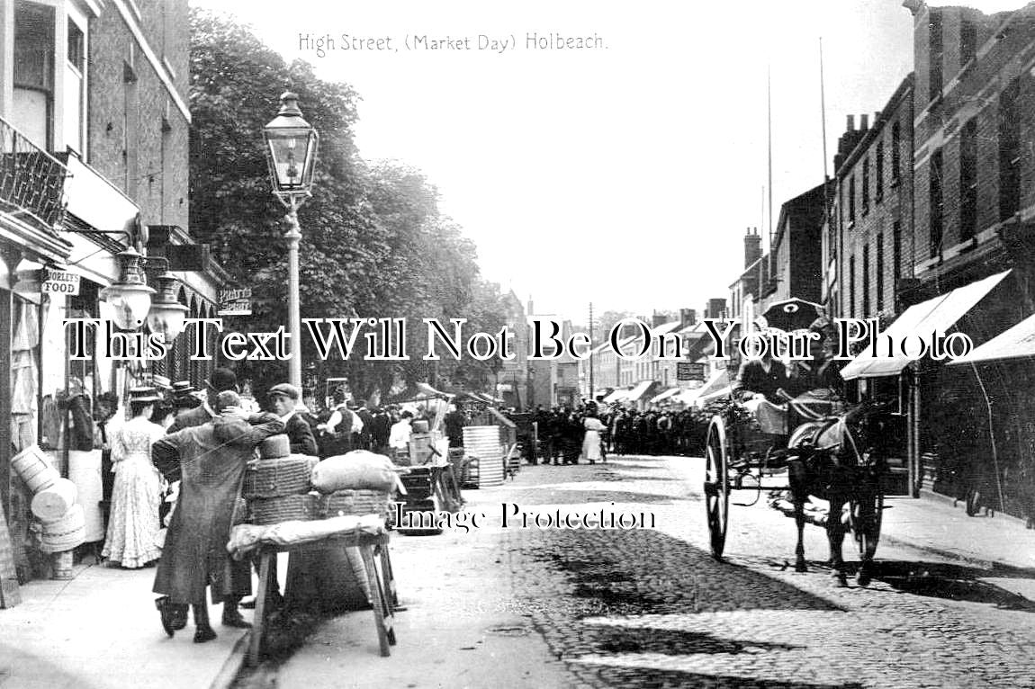 LI 1220 - Market Day, Holbeach High Street, Lincolnshire