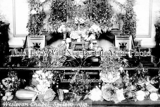 LI 1282 - Spilsby Wesleyan Chapel Harvest, Lincolnshire c1913