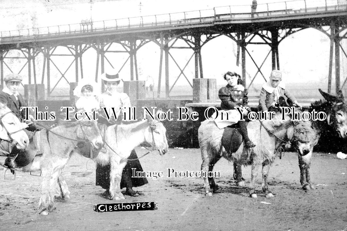 LI 1284 - Seaside Donkeys & Pier, Cleethorpes, Lincolnshire