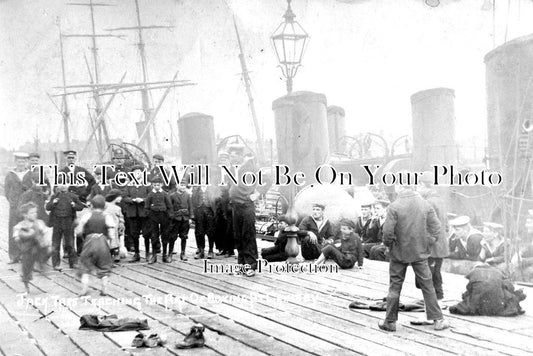 LI 1296 - Jack Tars Teaching The Art Of Boxing At Grimsby, Lincolnshire