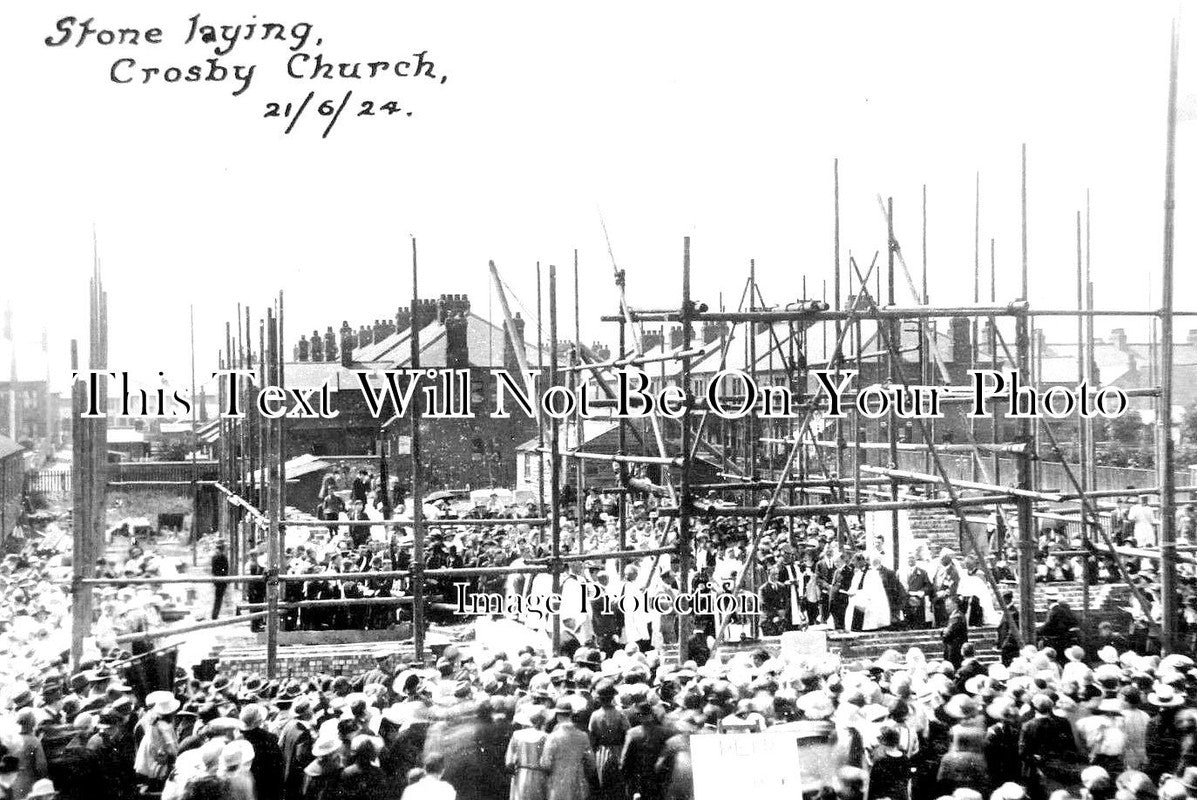 LI 1297 - St Georges Church Stone Laying Ceremony, Crosby, Lincolnshire 1924