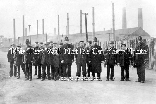 LI 132 - Strike At Frodingham Iron Works, Scunthorpe, Lincolnshire 1909