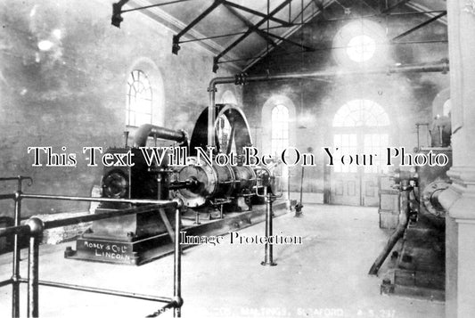 LI 1321 - Engine Room, Messers Bass & Co Maltings, Sleaford, Lincolnshire c1906