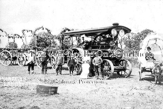 LI 1523 - Steam Traction Engine Decorated For Coronation, Langtoft